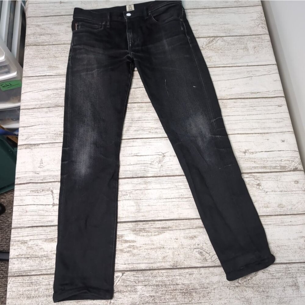 Hiroshi Kato Pants The Pen Raw Black Selvedge Denim Size 32 Jeans